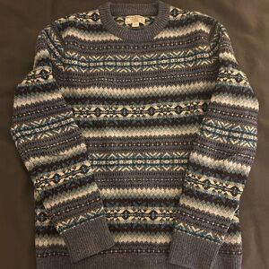 Stylish Patterned Crewneck Sweater for Men